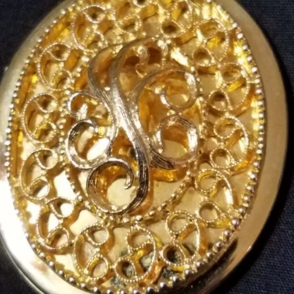 Sarah Coventry Locket and Earrings - Picture 2 of 6